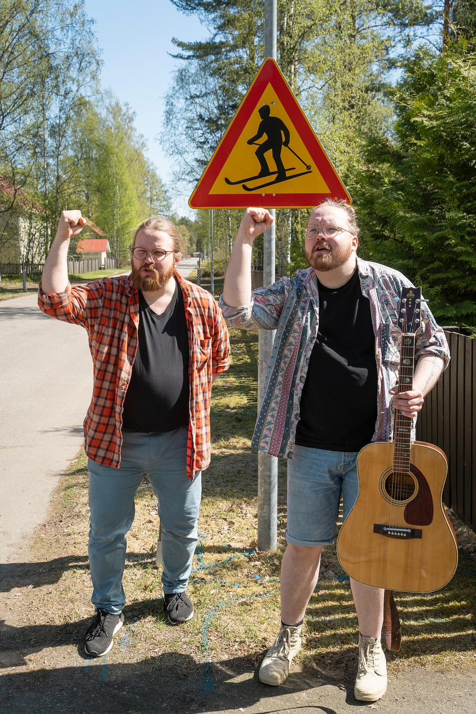 Hyvät latupohjat kantavat kesälläkin. Jaakko ja Juri Jänis perustivat Kaku Kankan vuonna 2017. 